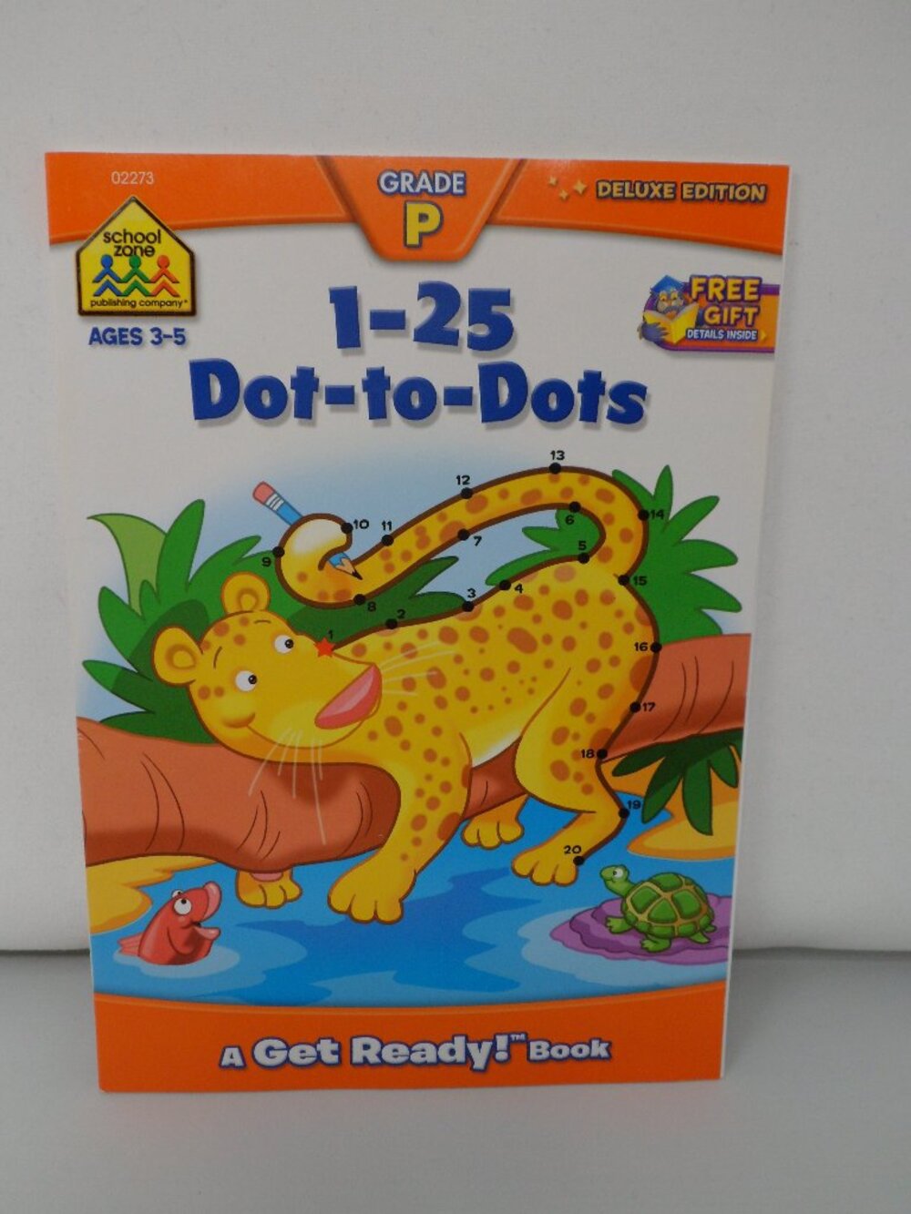 School Zone 1-25 Dot-to-Dots Deluxe Edition Get Ready Book Ages 3-5